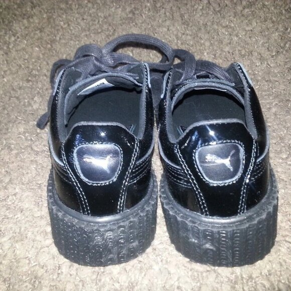 FENTY-PUMA by Rihanna Black Creeper-Crinkled Patent Leather-Sz 6-NWT - Picture 5 of 6